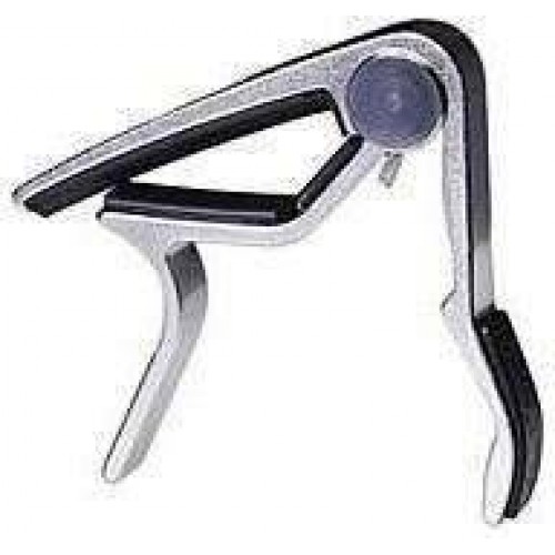 Dunlop Trigger Capo Acoustic Silver by Musical Instrument Shop Nottingham - Capos, music equipment Nottingham.