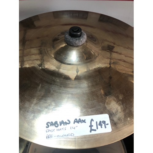 Sabian AAX Fast Hats 14" Preowned by 